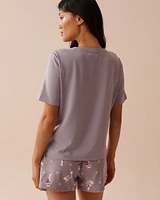 Goose Print Cozy T-shirt