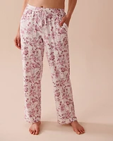 Purple Flowers Super Soft Pajama Pants