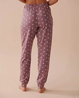 Cupcake Print Cotton Jogger Pajama Pants