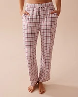 Purple Plaid Recycled Fibers Pajama Pants