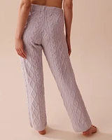 Cable-Knit Chenille Pants