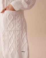 Cable-Knit Chenille Cardigan