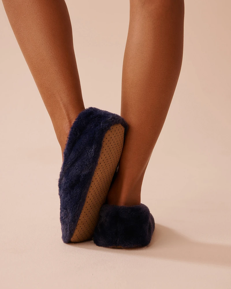 Faux Fur Slipper Socks