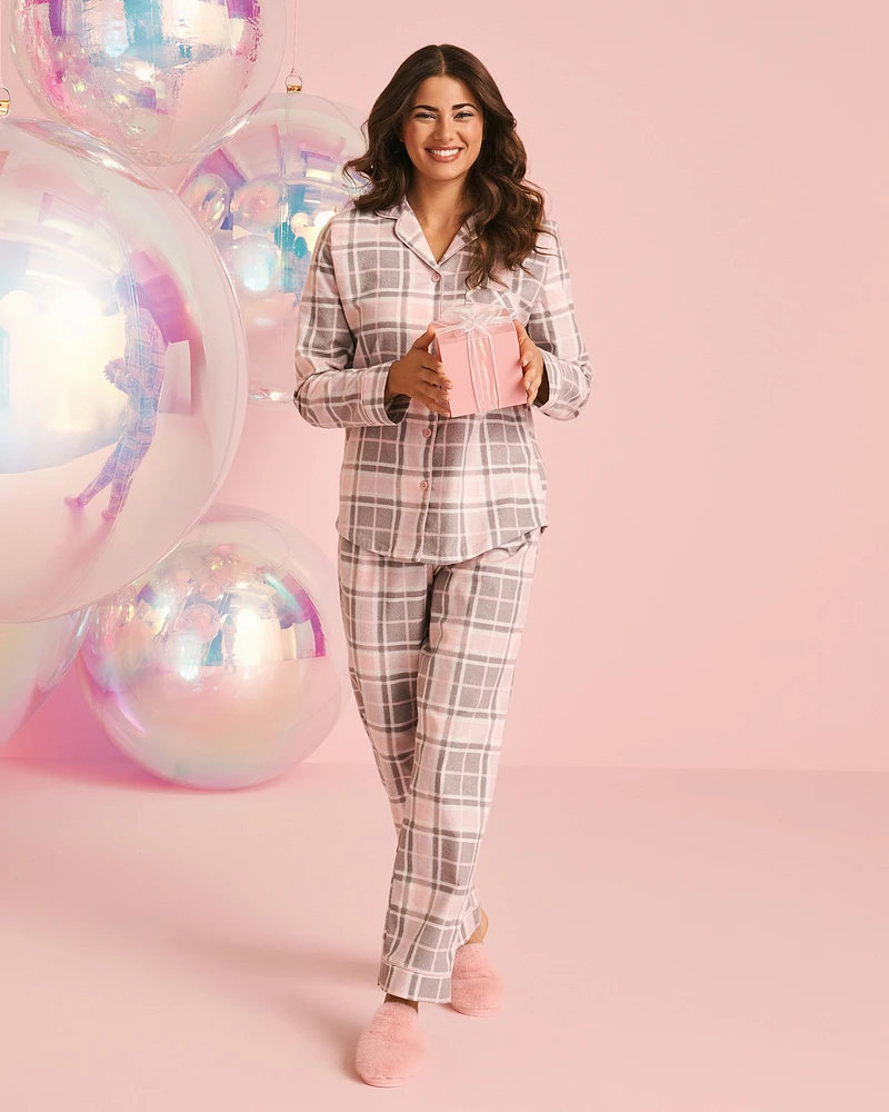 Plaid Flannel PJ Set