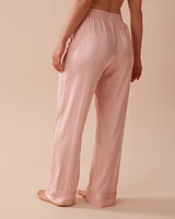 Jacquard Stripe Satin Pajama Set