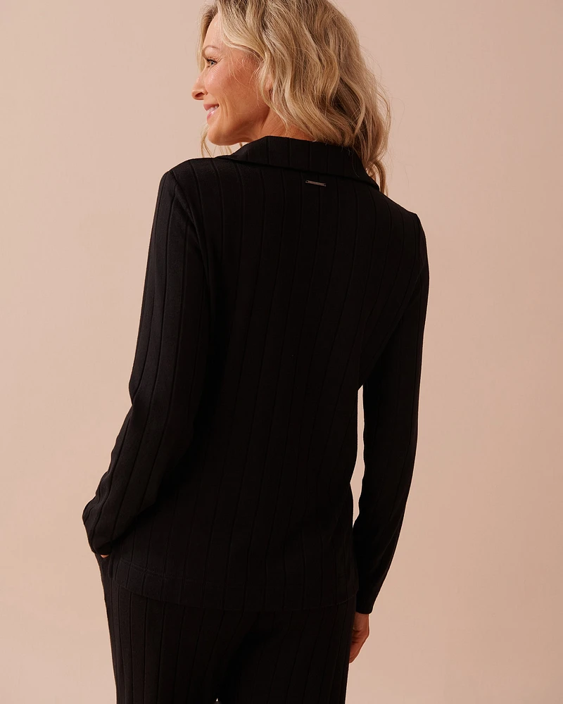 Ribbed Long Sleeve Shirt