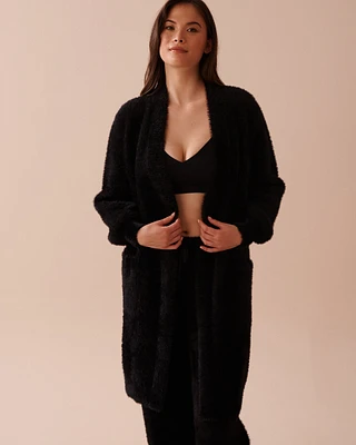 Fluffy Long Cardigan