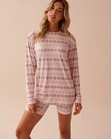 Fair Isle Print Super Soft Long Sleeve Shirt