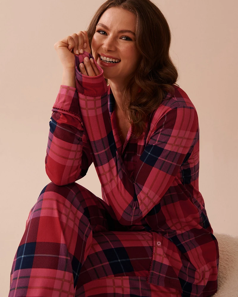 Red Plaid Super Soft Button-down Shirt