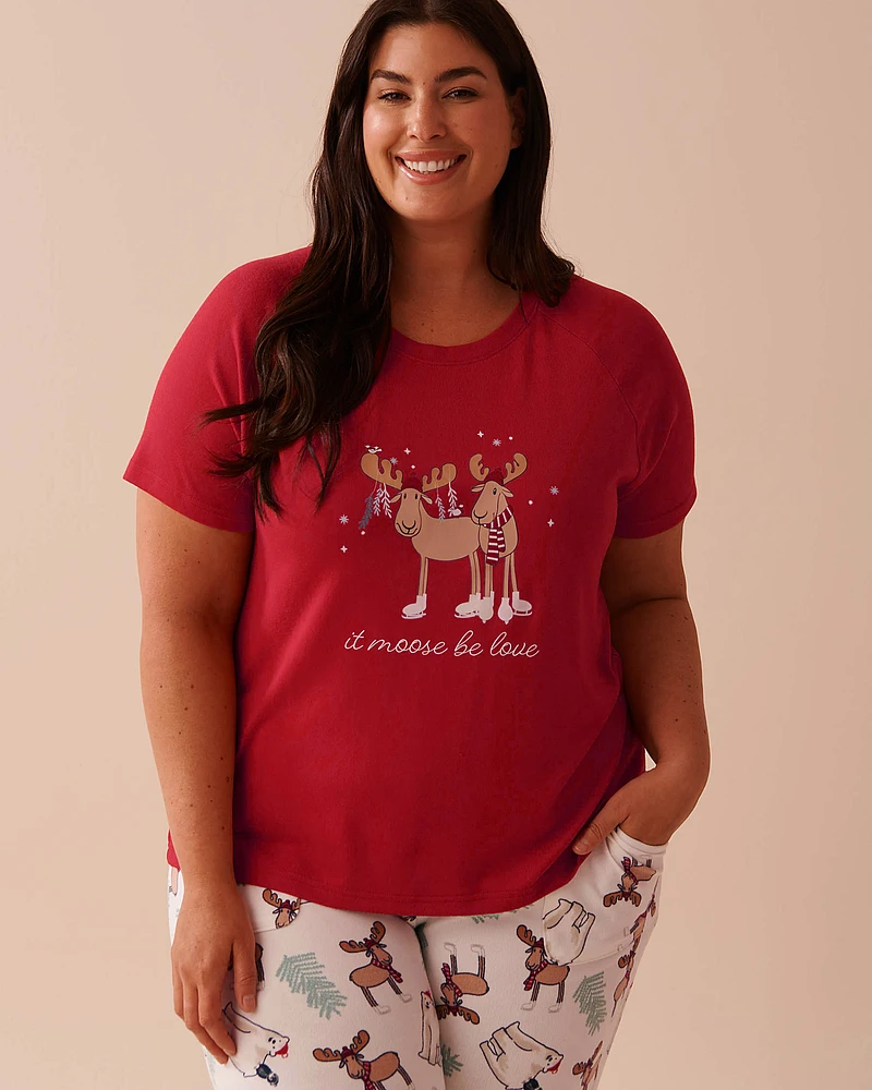 Moose Print Recycled Fibers T-shirt