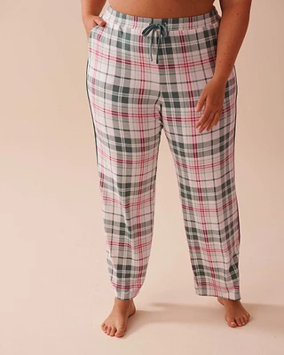 Recycled Fibers Plaid Pajama Pants