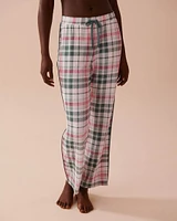 Recycled Fibers Plaid Pajama Pants