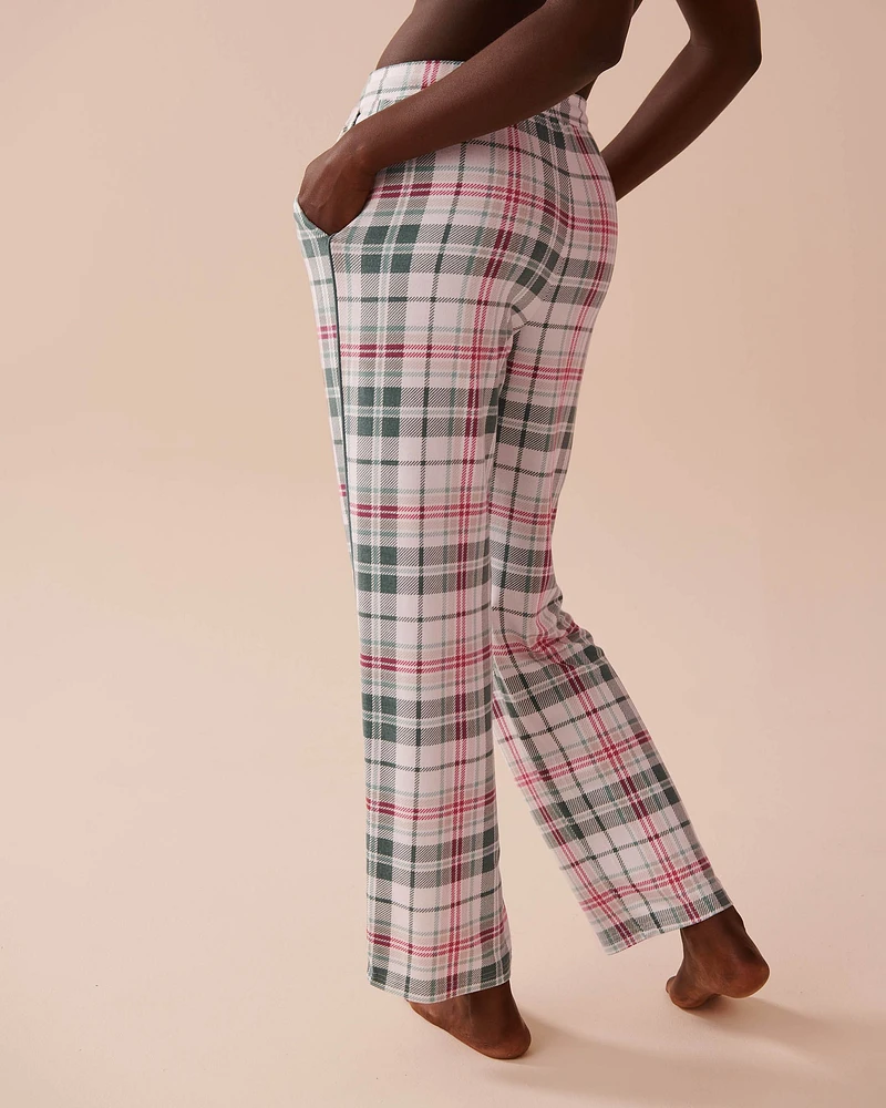 Recycled Fibers Plaid Pajama Pants