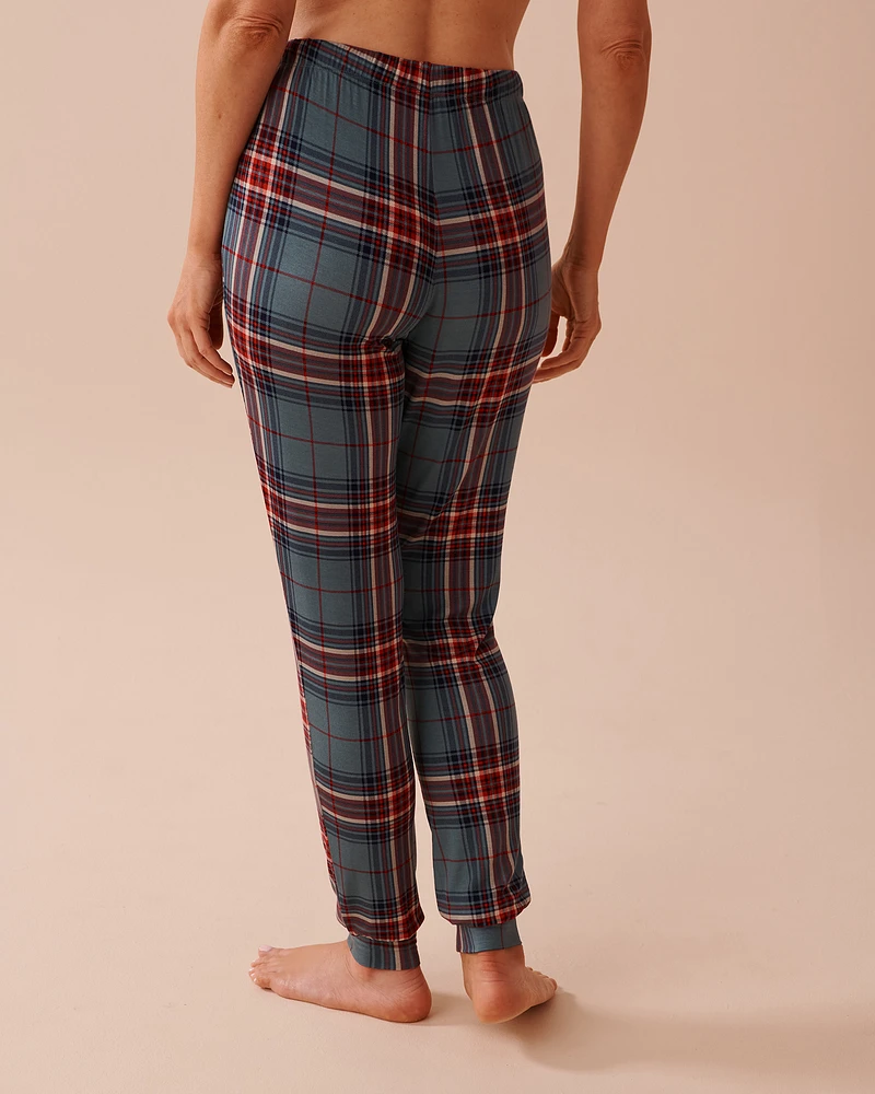 Plaid Long Sleeve PJ Set