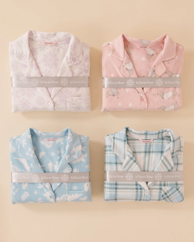 Plaid Micropolar PJ Set