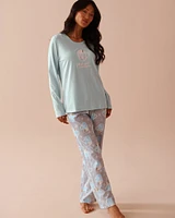 Mug Print Cotton PJ Set