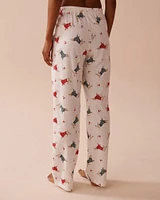 Dachshund Print Cotton PJ Set