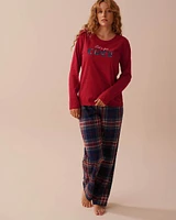 Plaid Cotton PJ Set