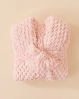 Soft Plush Quilted Effect Robe