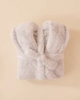 Soft Plush Hooded Robe