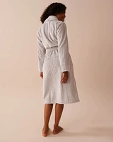 Recycled Fibers Cable Knit Robe