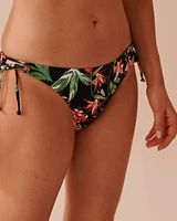 TROPICAL RETREAT Side Tie Bikini Bottom