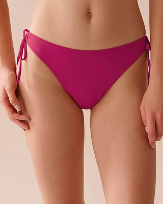 HOT PINK Side Tie Brazilian Bikini Bottom