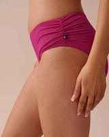 HOT PINK Mid Waist Bikini Bottom