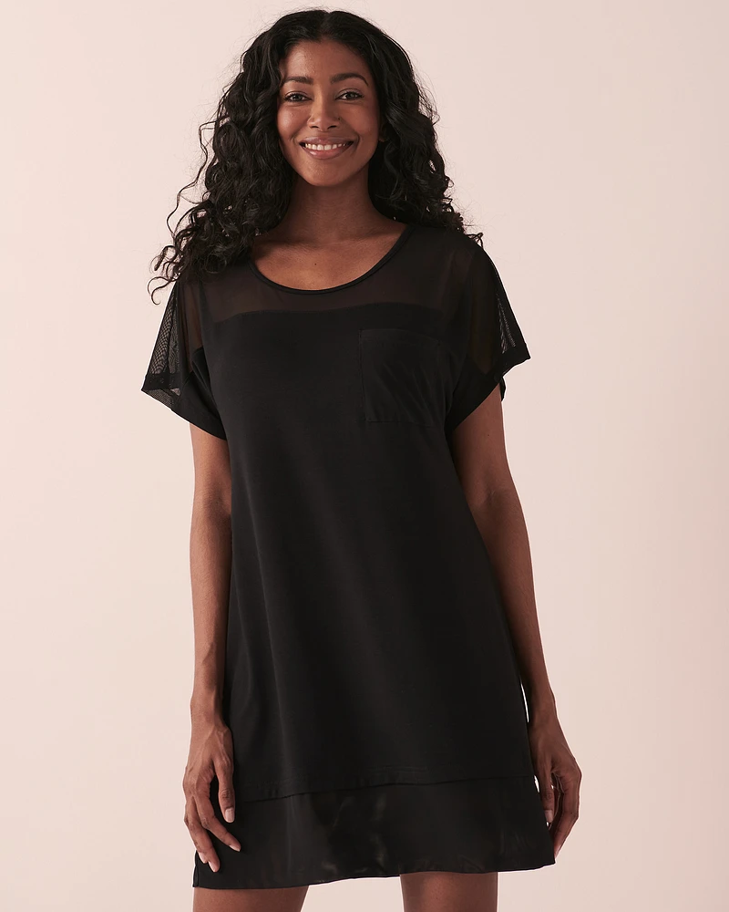 Recycled Fiberts Mesh Inserts Tunic