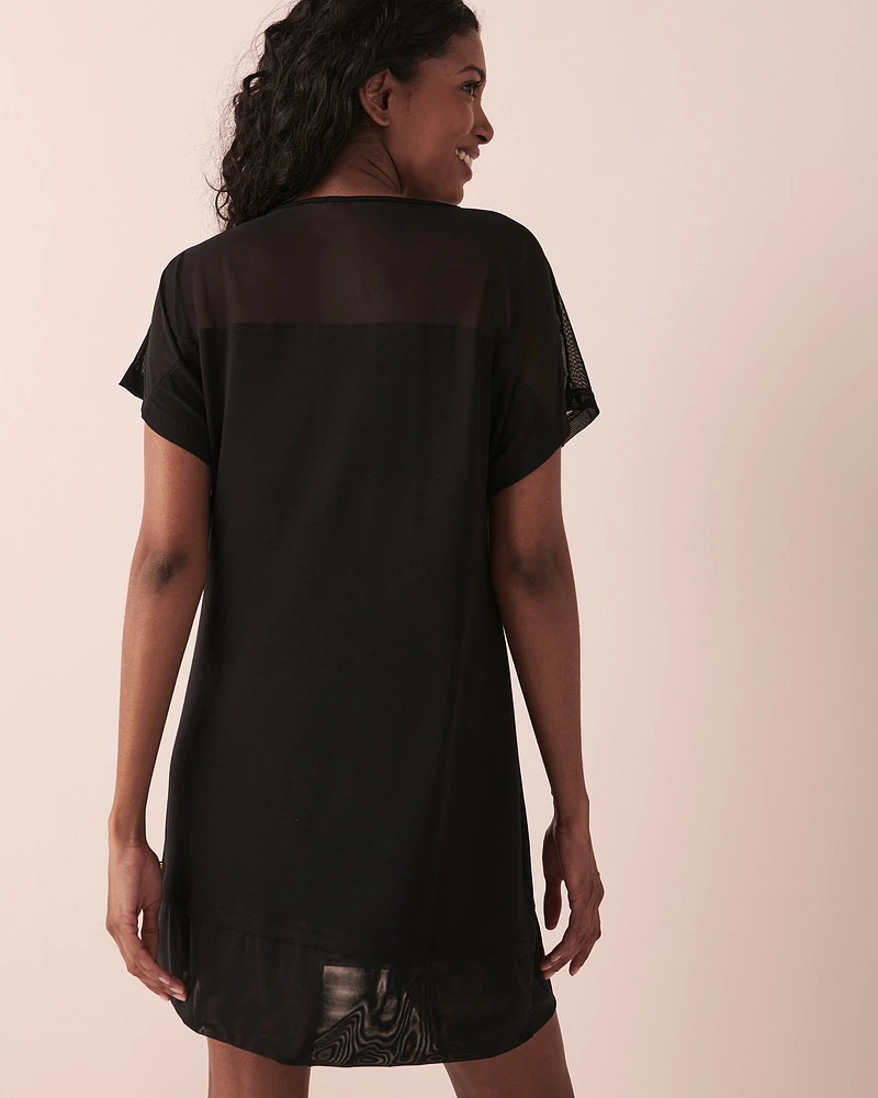 Recycled Fiberts Mesh Inserts Tunic