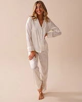 Jacquard Satin Pajama Set