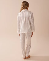 Jacquard Satin Pajama Set