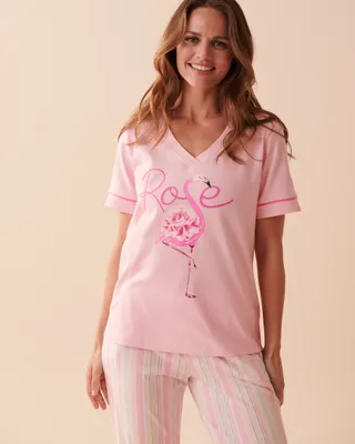 Cotton Pink Flamingo T-shirt