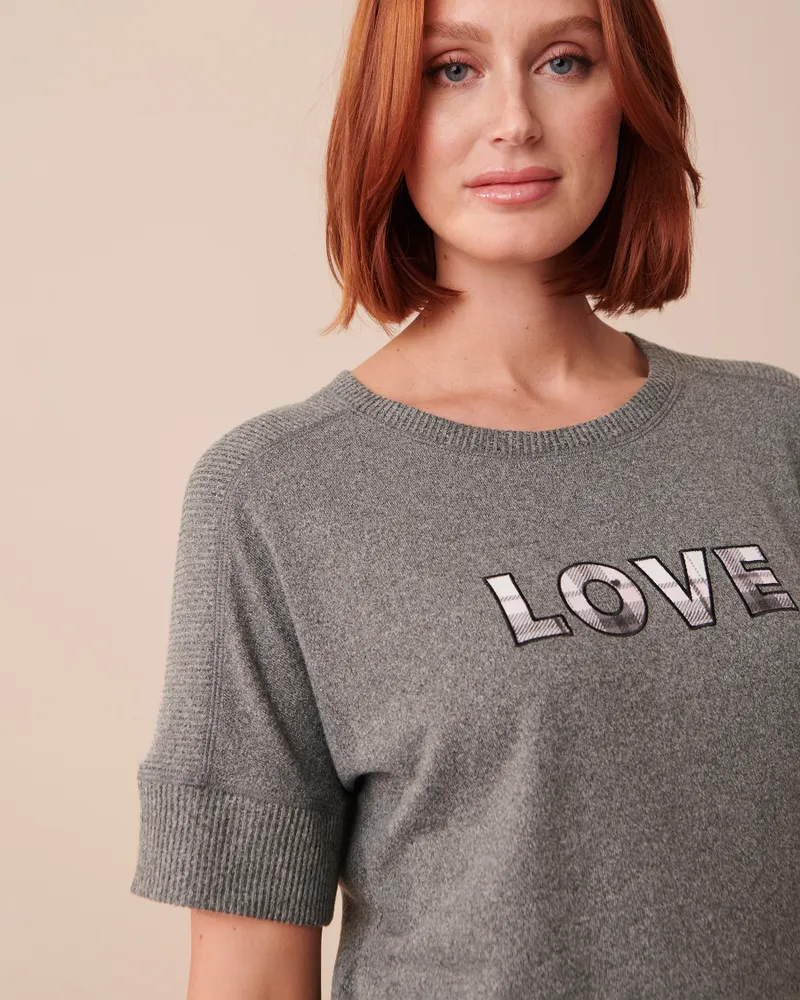 La Vie en Rose Recycled Fibers Crew Neck T-shirt