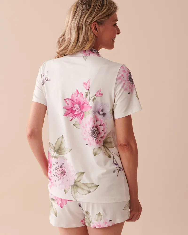 Floral Super Soft Button-down Shirt