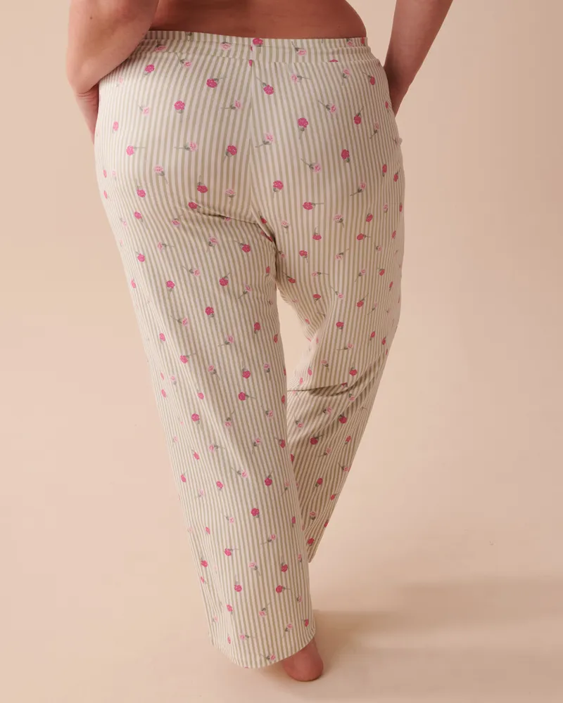 Ditsy Floral Stripes Super Soft Pajama Pants