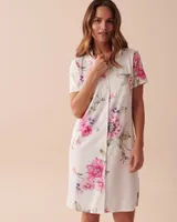 Floral Super Soft Short Sleeve Sleepshirt