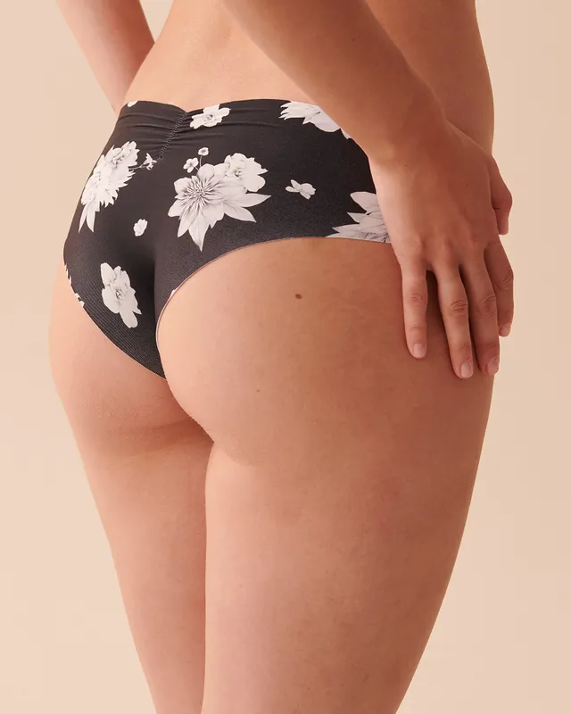Cheeky | la Vie en Rose Womens Lace and Mesh Detail Cheeky Panty Blue Floral