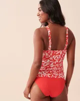 TAHITI Textured Cross Back Tankini Top