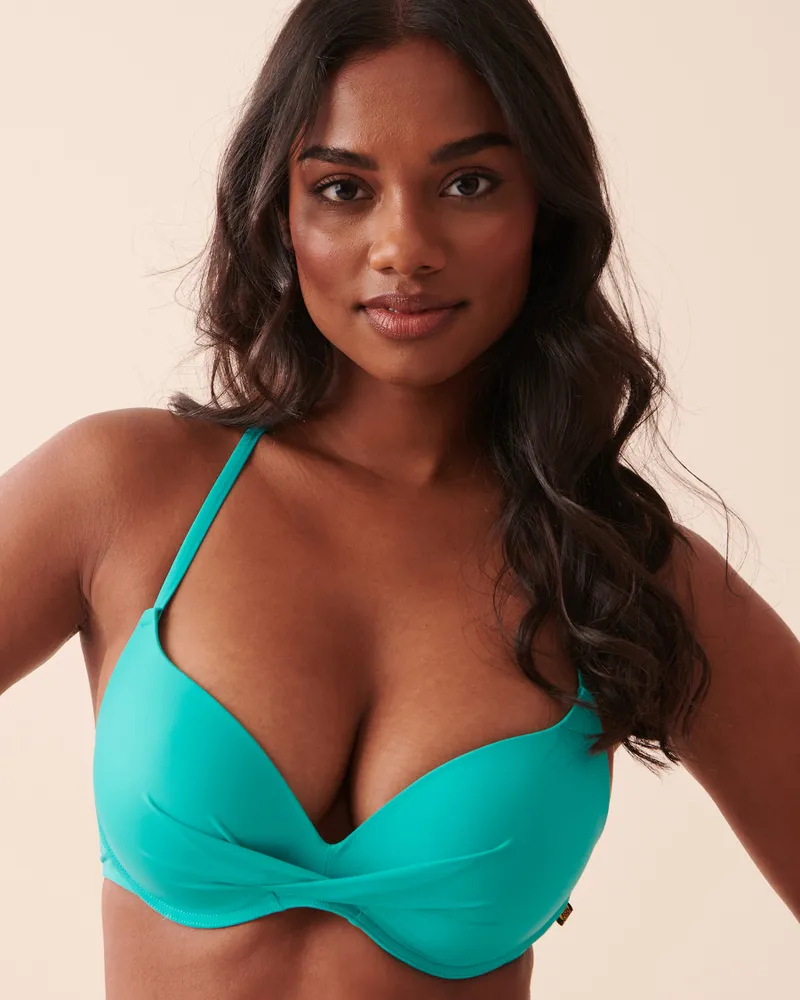 BLUE WAVE Wireless Push-up Bikini Top