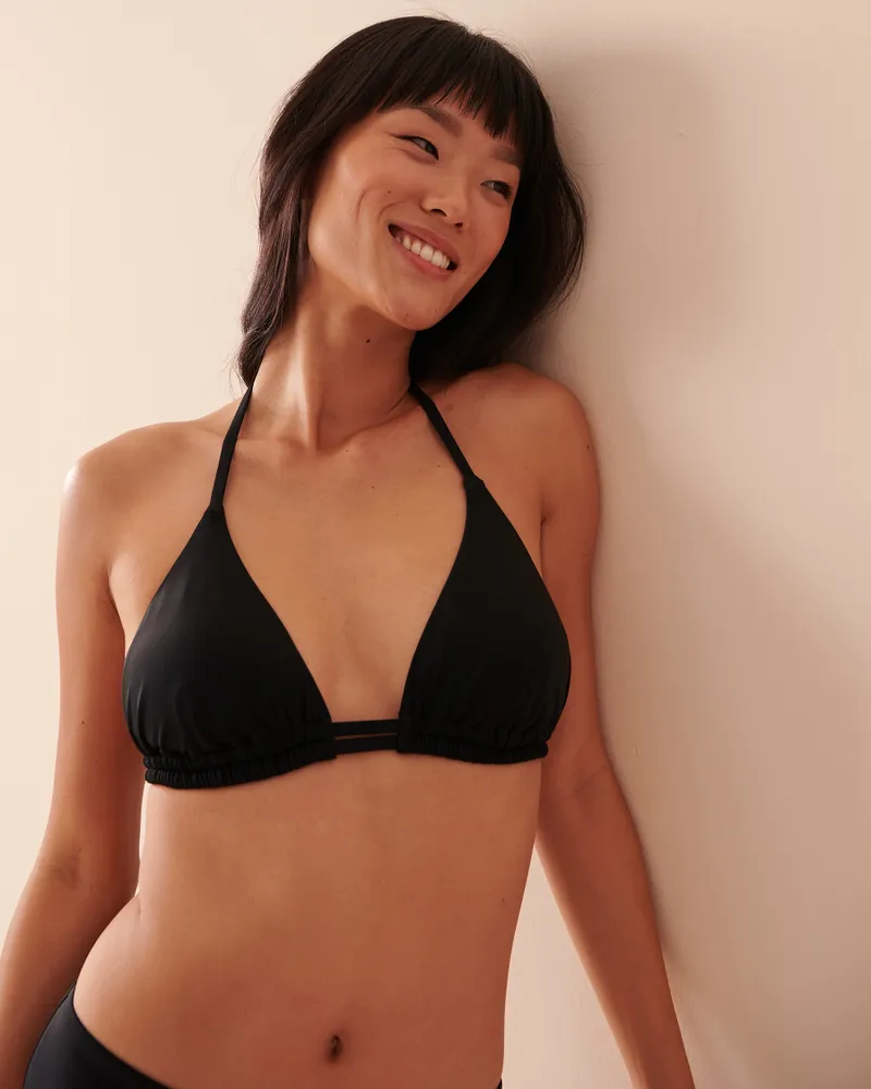 BLACK Triangle Bikini Top