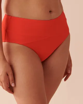 TAHITI Textured High Waist Bikini Bottom