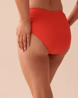 TAHITI Textured High Waist Bikini Bottom