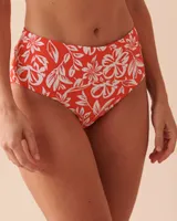 TAHITI Textured High Waist Bikini Bottom