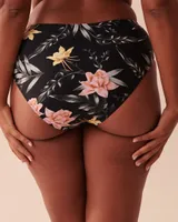 TROPICAL Mid Waist Bikini Bottom