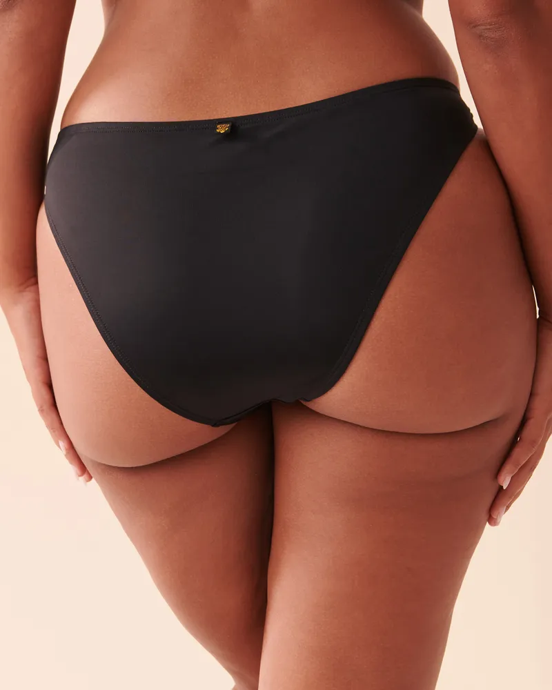 BLACK Side Tie Brazilian Bikini Bottom