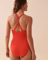 TAHITI Textured Racerback One-piece Swimsuit