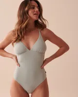 TEXTURED Recycled Fibers One-piece Swimsuit