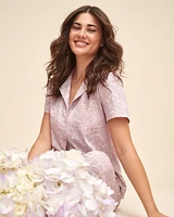 Floral Button-down Short Sleeve Shirt