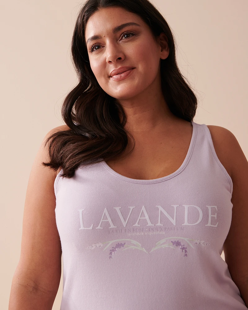 Recycled Fibers Lavender Print Cami